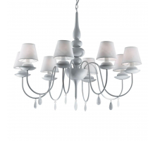 Подвесная люстра Ideal Lux Blanche SP8 Bianco 035574