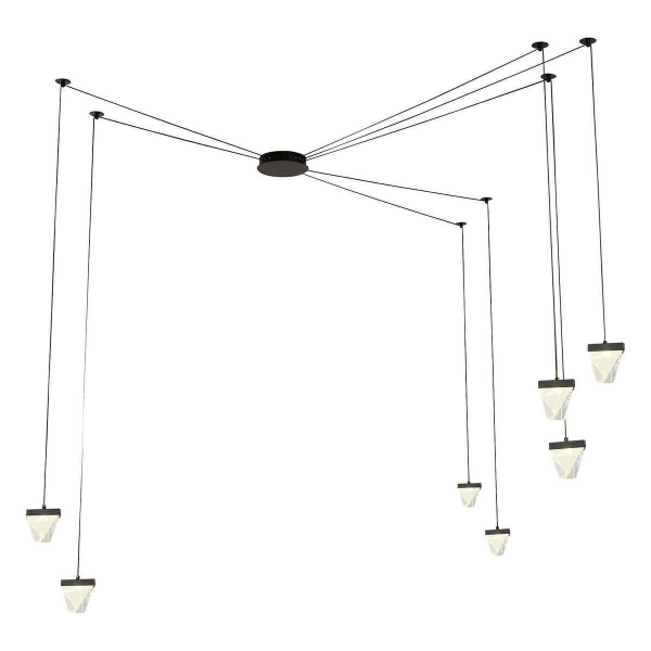 Подвесная светодиодная люстра Lussole Loft Littlerock LSP-7096 Подвесная светодиодная люстра Lussole Loft Littlerock LSP-7096