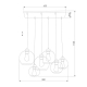 Подвесная люстра TK Lighting 2833 Cubus
