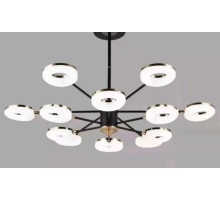 Люстра подвесная Alfa Light F3824-19 BK LED 2 COLOUR