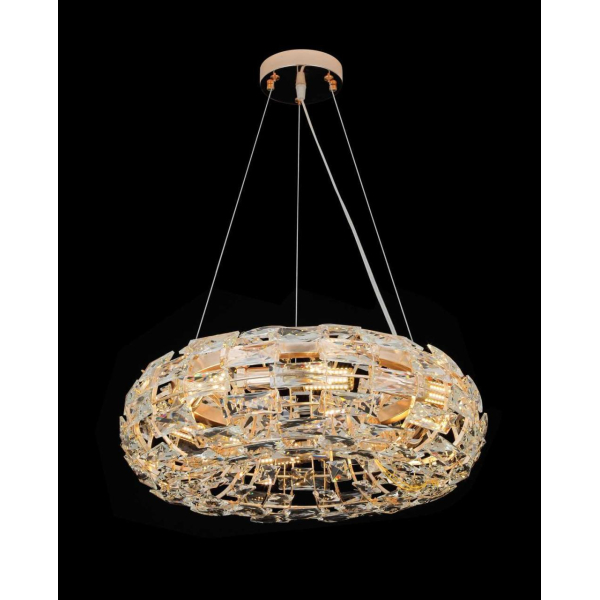 Люстра подвесная Alfa Light F4024-25 600mm SDG E14x8