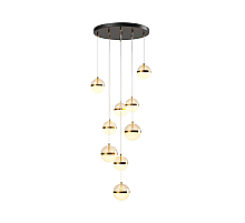 Подвесная светодиодная люстра Maytoni Area MOD295PL-L120BBS3K