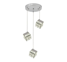 Подвесная светодиодная люстра Indigo Radioso 12048/3P Chrome V000136L