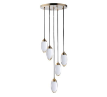 Подвесная светодиодная люстра Romatti Kobo Fiera 8848-5H