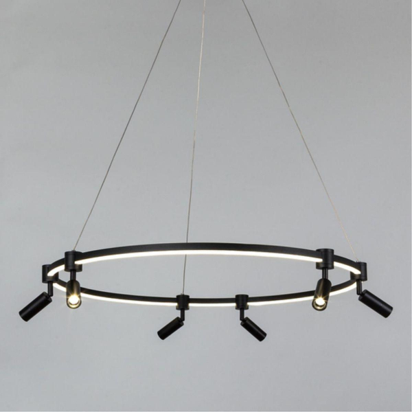Подвесная светодиодная люстра Arte Lamp Ring A2186SP-1BK Подвесная светодиодная люстра Arte Lamp Ring A2186SP-1BK