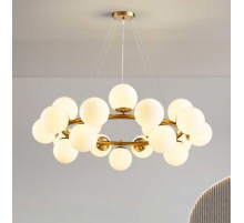 Люстра подвесная Alfa Light F2024-16 E27*25 Медный цвет