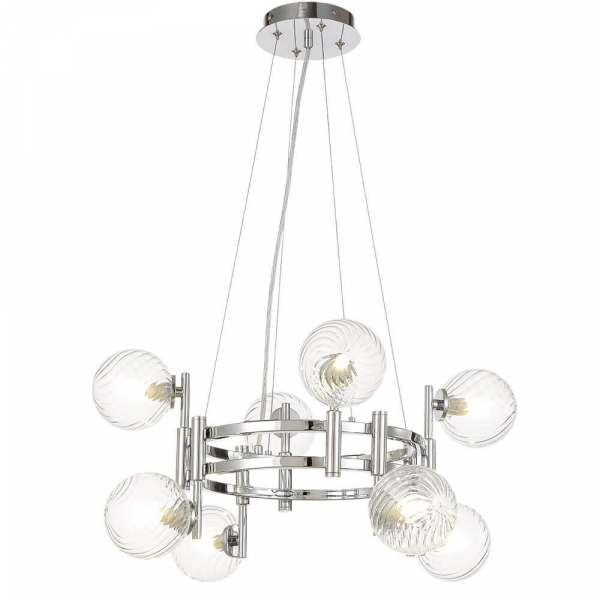 Подвесная люстра Crystal Lux Luxury SP8 Chrome Подвесная люстра Crystal Lux Luxury SP8 Chrome