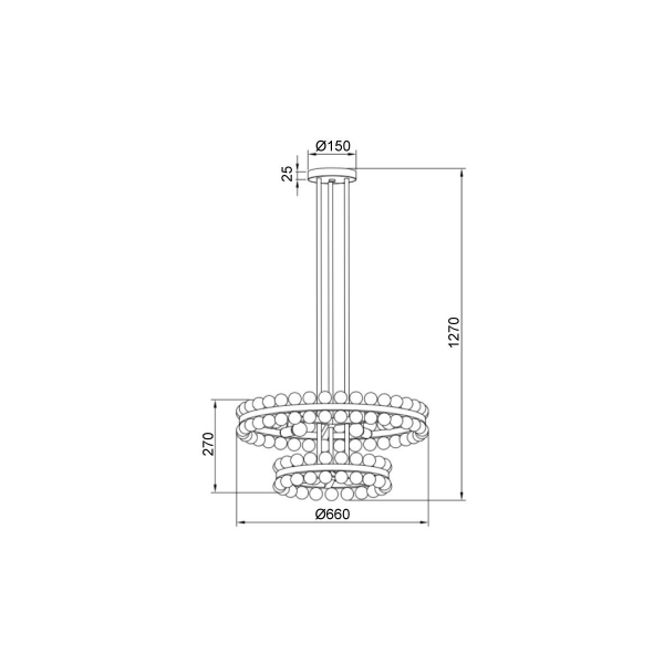 Подвесная люстра Vele Luce Baldassare VL4143L09 Подвесная люстра Vele Luce Baldassare VL4143L09