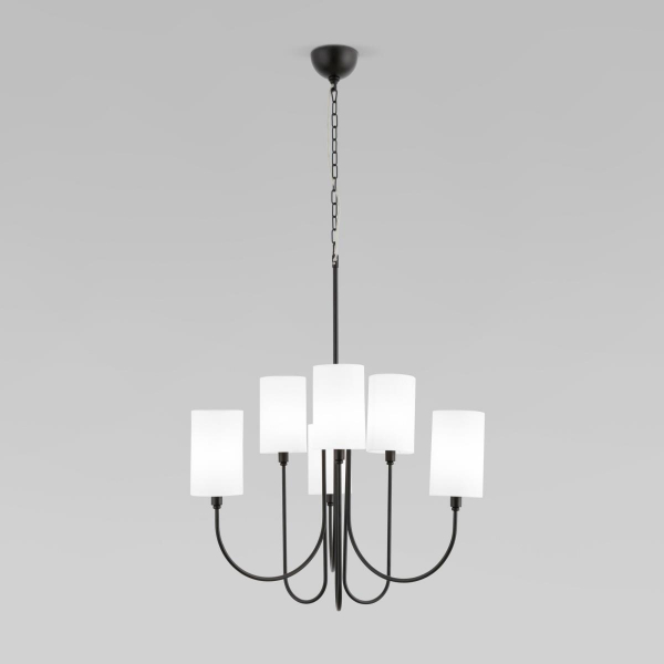 Подвесная люстра Eurosvet Abbey 60164/6 черный Smart