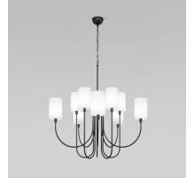 Подвесная люстра Eurosvet Abbey 60164/10 черный Smart