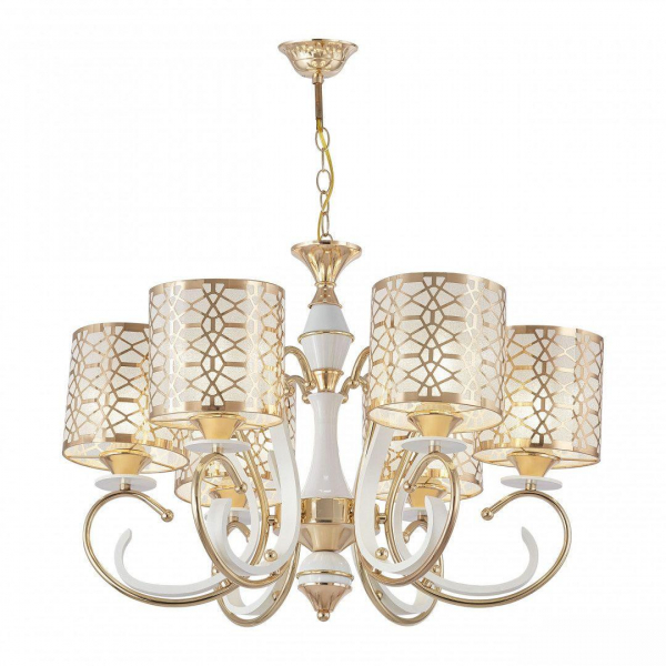 Подвесная люстра Arte Milano Florentia-1237 301237/6 Wh/Gd Подвесная люстра Arte Milano Florentia-1237 301237/6 Wh/Gd
