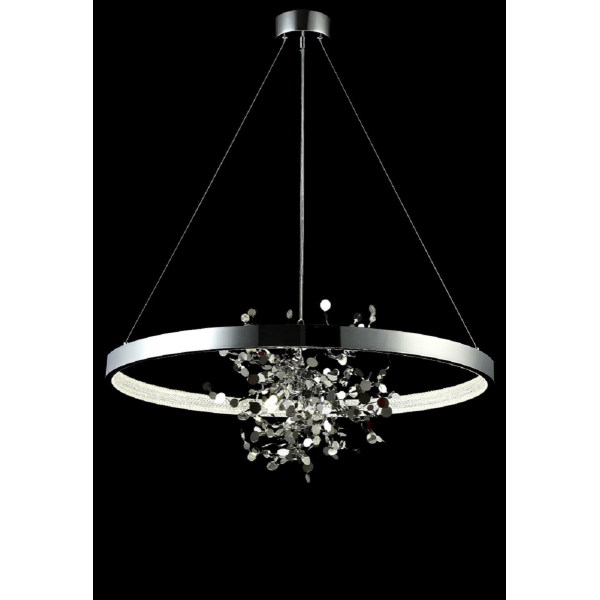 Подвесная люстра Crystal Lux GARDEN SPLED+4 D800 CHROME Подвесная люстра Crystal Lux GARDEN SPLED+4 D800 CHROME