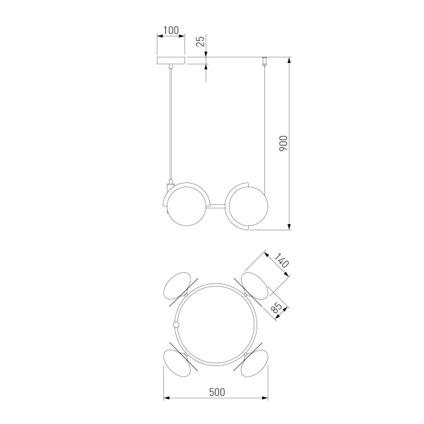 Подвесная люстра Eurosvet Moity 70150/4 черный/латунь Подвесная люстра Eurosvet Moity 70150/4 черный/латунь