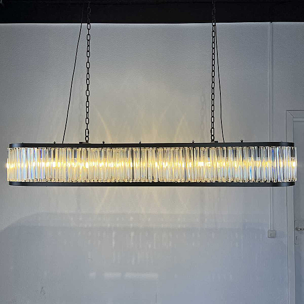 Подвесная люстра Imperium Loft Rh 1920S Odeon Clear Glass Black 180 248522-22