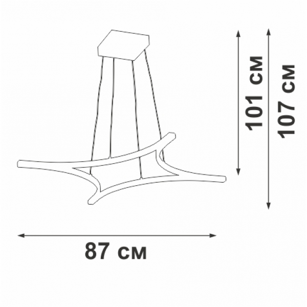 Люстра Vitaluce V2511DT-0/4S Люстра Vitaluce V2511DT-0/4S