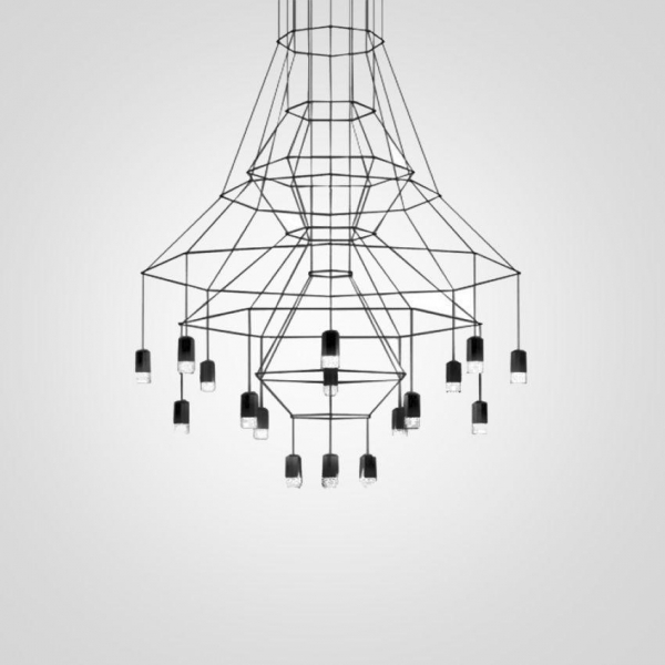 Подвесная люстра Imperium Loft Vibia Wireflow 75118-22 Подвесная люстра Imperium Loft Vibia Wireflow 75118-22