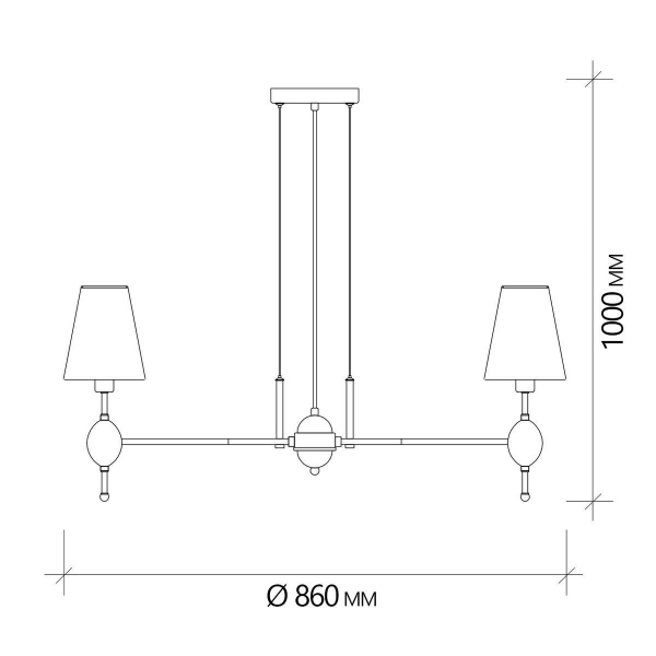 Подвесная люстра Escada Elegy 2106/8S Подвесная люстра Escada Elegy 2106/8S