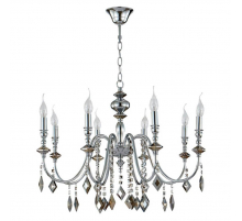 Подвесная люстра Crystal Lux MERCEDES SP8 CHROME/SMOKE