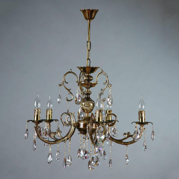 Подвесная люстра Ambiente Alicante 8888/5 PB Tear drop Подвесная люстра Ambiente Alicante 8888/5 PB Tear drop
