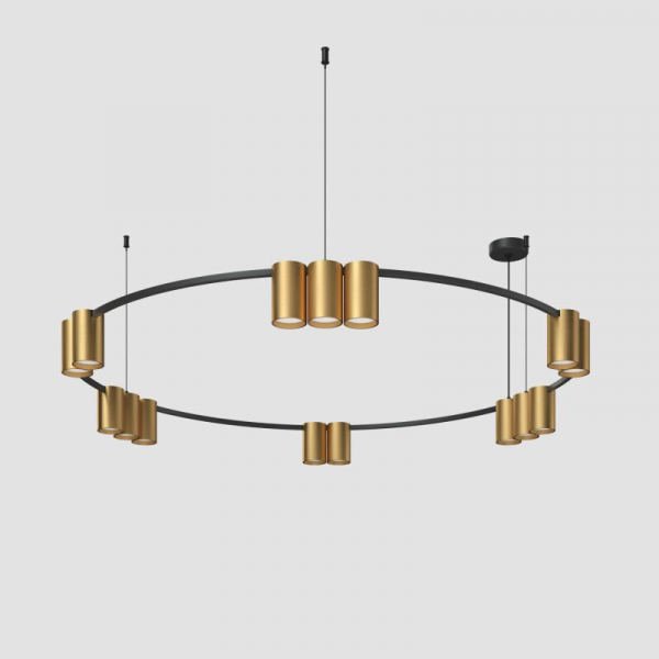 Подвесная люстра Denkirs Orbit DK4067-BK+SG Подвесная люстра Denkirs Orbit DK4067-BK+SG
