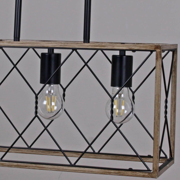 Подвесная люстра Illumico IL1008-3LL-05 BK Wood Подвесная люстра Illumico IL1008-3LL-05 BK Wood