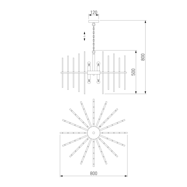 Подвесная люстра Bogates Allure 356/8 Smart
