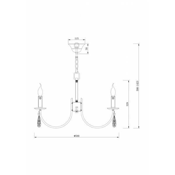 Подвесная люстра Freya Forte FR1006PL-06N