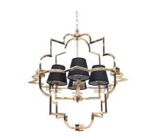 Подвесная люстра Lumina Deco Baltimore LDP 8020-4 GD+BK