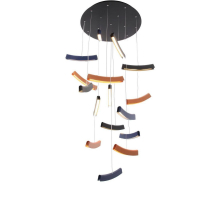 Подвесная светодиодная люстра Mizi'en Slim MZ31505-16-multi
