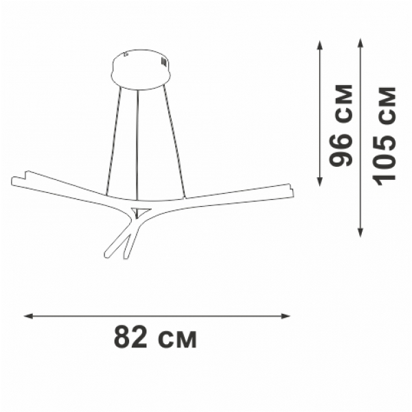 Люстра Vitaluce V2512DT-0/3S Люстра Vitaluce V2512DT-0/3S
