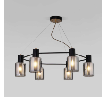 Подвесная люстра Eurosvet Notion 70219/6 черный/античная бронза