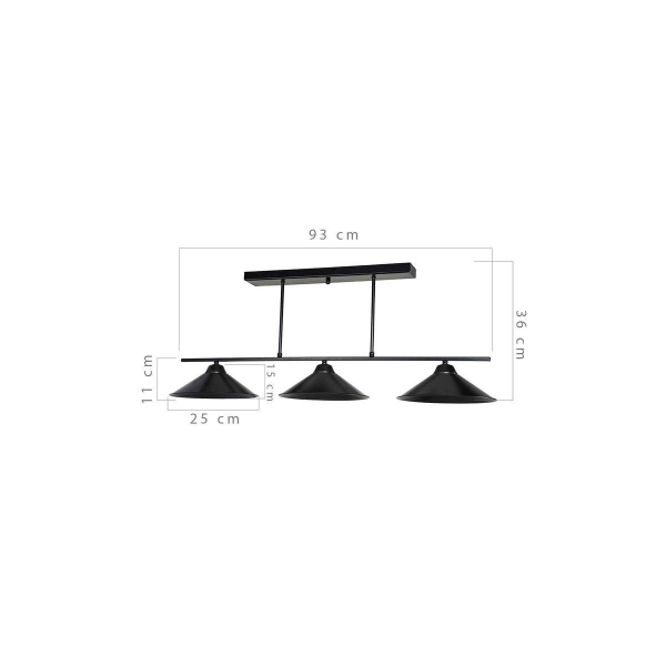 Подвесная люстра Toplight Lilian TL1611H-03BK Подвесная люстра Toplight Lilian TL1611H-03BK