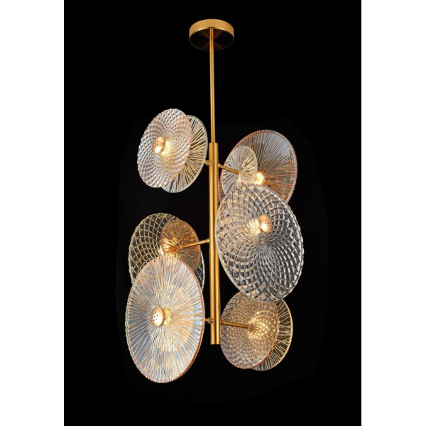 Люстра подвесная Alfa Light F4024-48 380*1200MM AB COLOR led