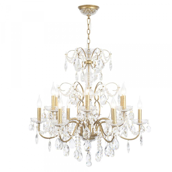 Подвесная люстра Crystal Lux Odelis SP12 Gold Подвесная люстра Crystal Lux Odelis SP12 Gold