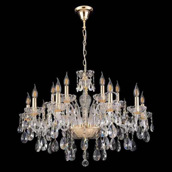 Подвесная люстра Crystal Lux MONICA SP10+5 GOLD Подвесная люстра Crystal Lux MONICA SP10+5 GOLD
