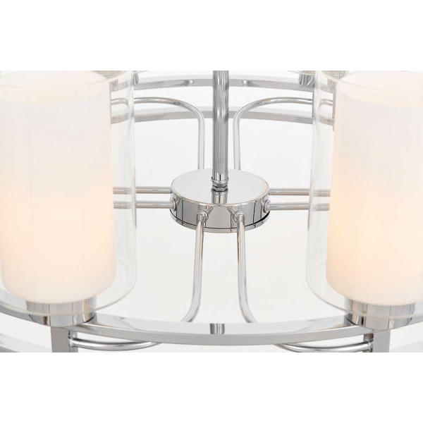 Подвесная люстра Lumina Deco Marietta LDP 8025-8 CHR+WT Подвесная люстра Lumina Deco Marietta LDP 8025-8 CHR+WT