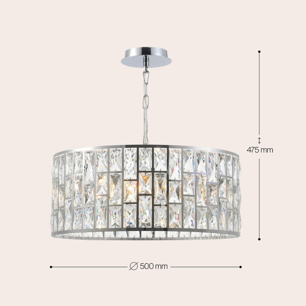 Подвесная люстра Maytoni Gelid MOD184-PL-04-CH Подвесная люстра Maytoni Gelid MOD184-PL-04-CH