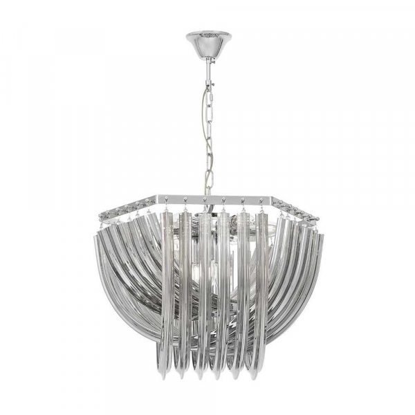 Подвесная люстра Lumina Deco Boscone LDP 7044-550 CHR+GY Подвесная люстра Lumina Deco Boscone LDP 7044-550 CHR+GY