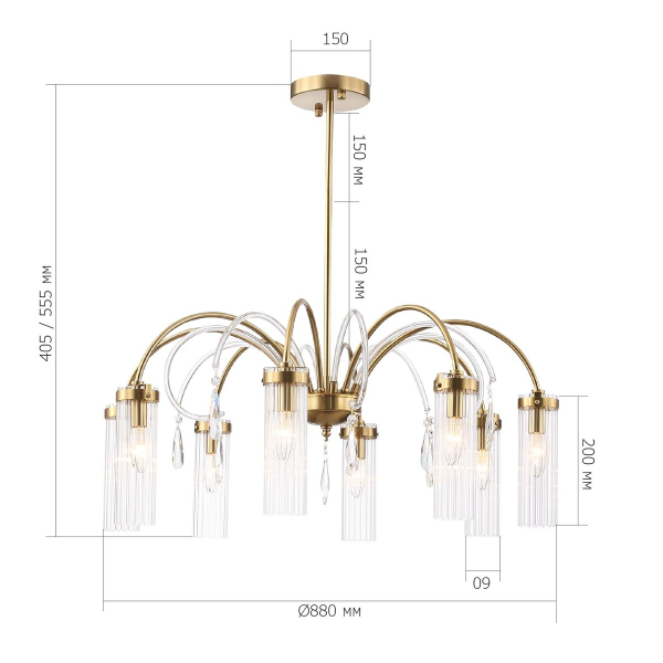 Подвесная люстра ST Luce Luminera SL1401.303.10