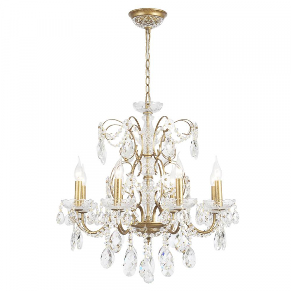 Подвесная люстра Crystal Lux Odelis SP8 Gold Подвесная люстра Crystal Lux Odelis SP8 Gold