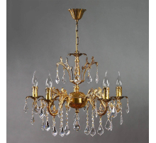 Подвесная люстра Ambiente Granada 2118/5 AB Leaf Crystal