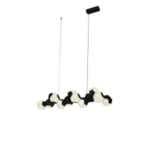 Люстра подвесная Alfa Light F3924-44 black 86W 95*25*H1 20