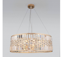 Подвесная люстра Eurosvet Lory 10125/8 золото/прозрачный хрусталь Strotskis Smart