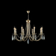Подвесная люстра Crystal Lux Victoria SP8 Gold/Amber