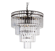 Подвесная люстра Elvan LU-61002/10-E14-Bk