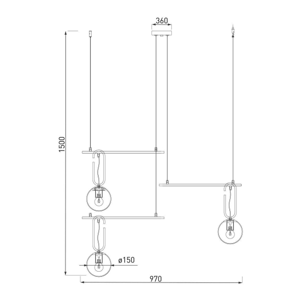 Подвесная люстра Eurosvet Riche 70143/3 белый Подвесная люстра Eurosvet Riche 70143/3 белый