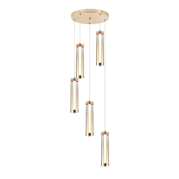 Подвесная светодиодная люстра Indigo Rilucente 11061/5P Gold V000151L Подвесная светодиодная люстра Indigo Rilucente 11061/5P Gold V000151L