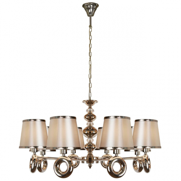 Подвесная люстра iLamp Brooklyn P2401-8 Nickel Подвесная люстра iLamp Brooklyn P2401-8 Nickel