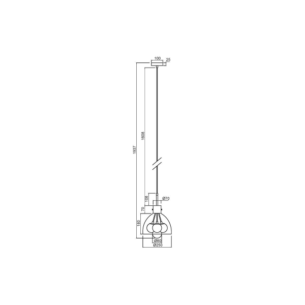 Подвесная люстра Vele Luce Caramella VL5904P25 Подвесная люстра Vele Luce Caramella VL5904P25