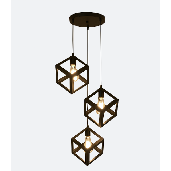 Люстра подвесная Alfa Light F3524-45 Black E27*1